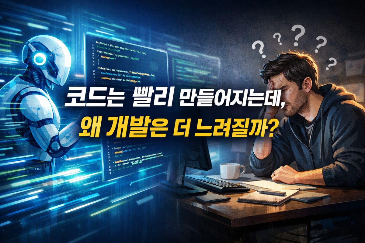 코드는 빨리 만들어지는데, 왜 개발은 더 느려질까