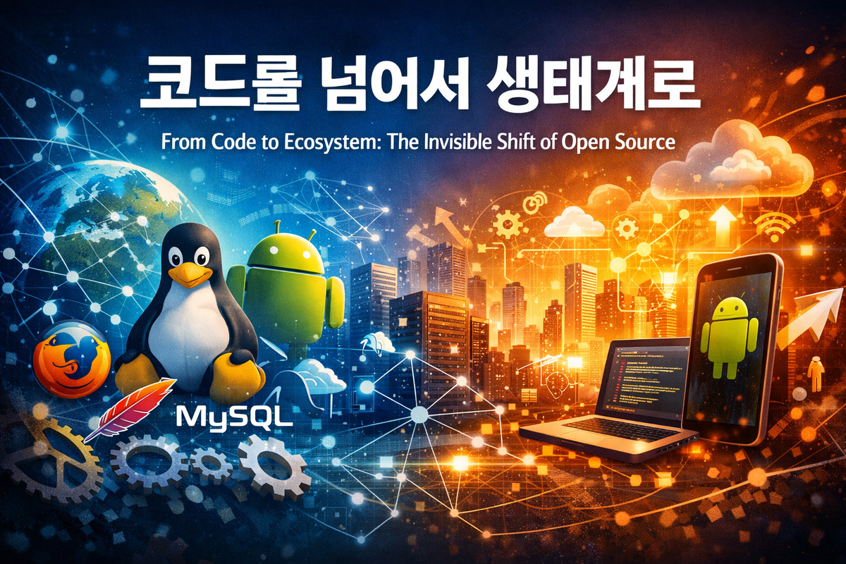 코드를 넘어서 생태계로 — 오픈소스가 만들어낸 보이지 않는 전환