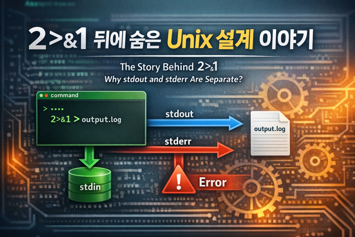2>&1 뒤에 숨은 Unix 설계 이야기