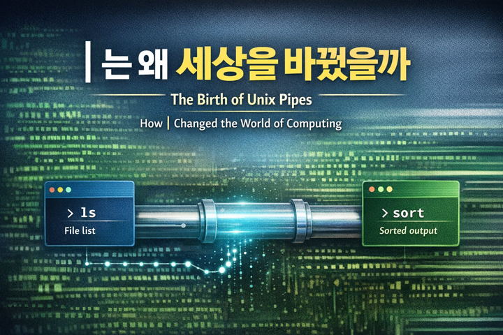 pipe(|)  는 왜 세상을 바꿨을까 Unix 파이프의 탄생 이야기