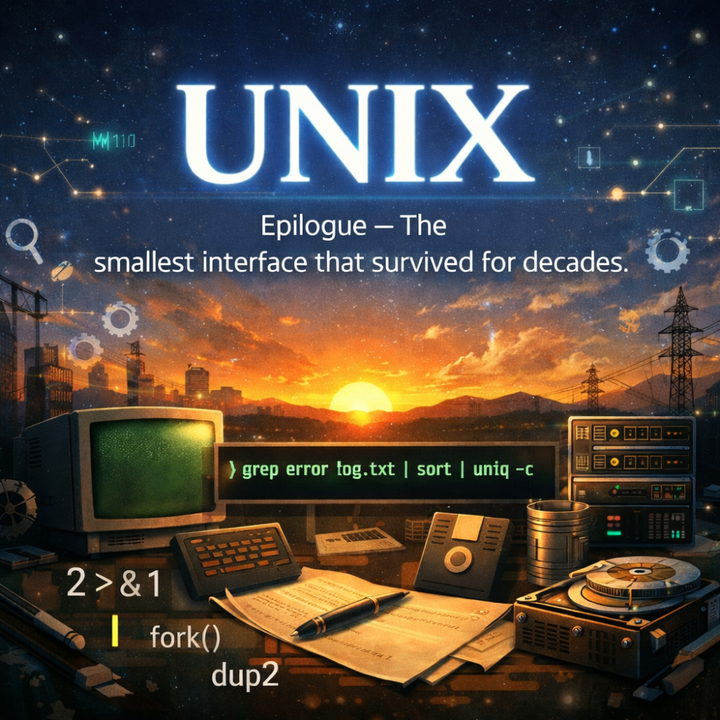 작은 명령어 뒤에 숨은 Unix 설계 이야기 — 수십 년을 살아남은 가장 작은 인터페이스