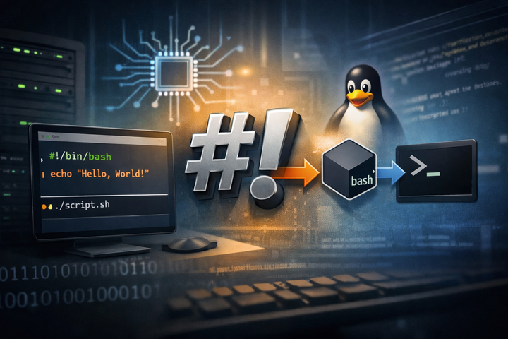shebang(#!) 의미와 사용법 완전 정리 — 리눅스 스크립트 실행 원리부터 bash·python 예제까지