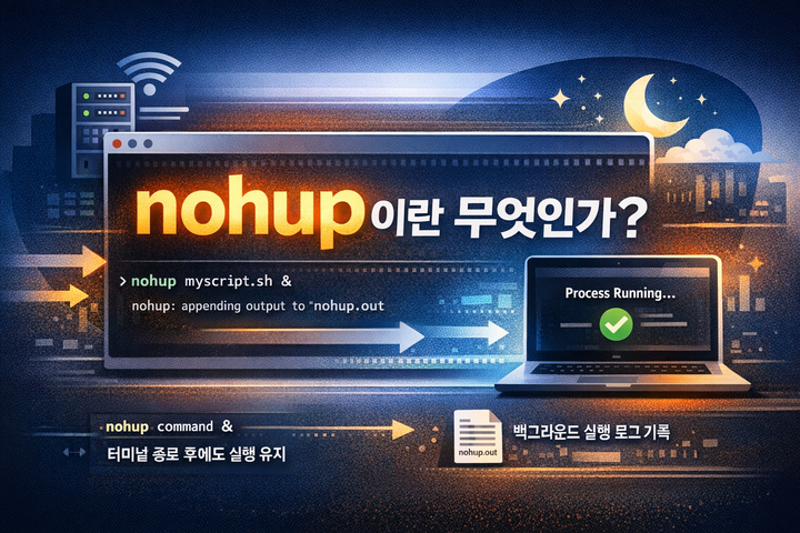 nohup이란 무엇인가? — 터미널 종료 후에도 프로세스를 유지하는 방법 완벽 정리