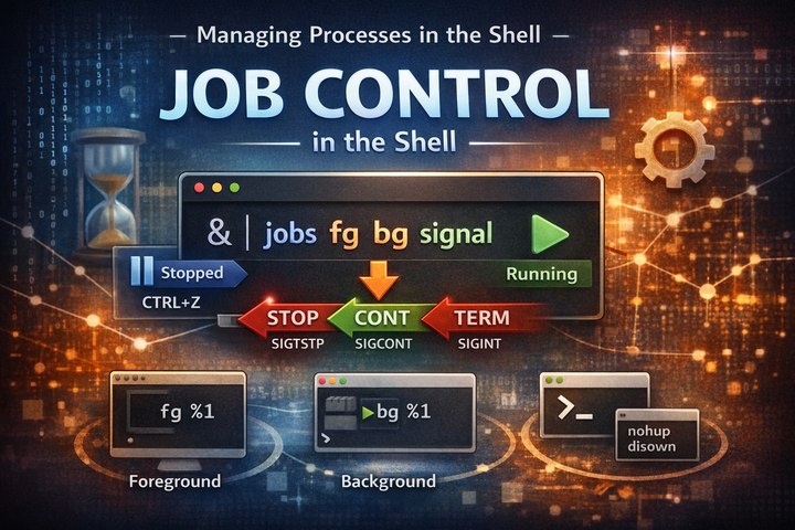 리눅스 Job Control 완전 정리 — jobs, fg, bg와 백그라운드 실행 구조