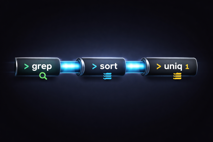 grep, sort, uniq를 파이프로 연결하는 이유 — 로그 분석의 기본 패턴