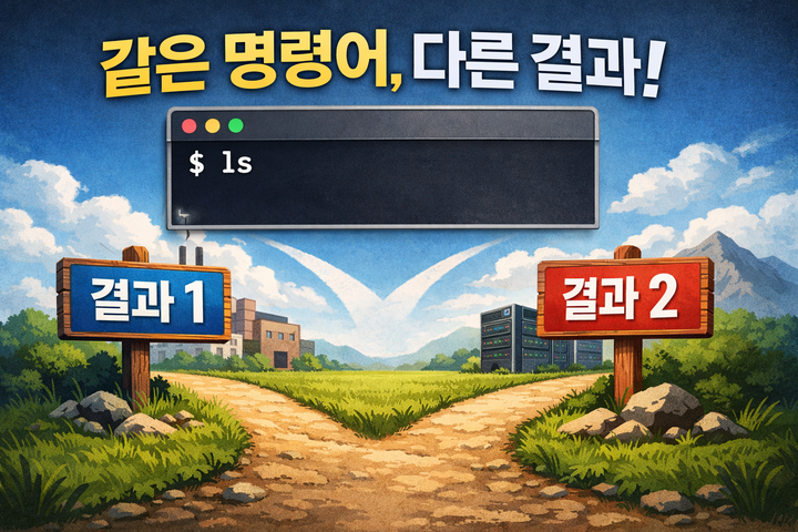 왜 같은 명령어인데 결과가 다를까 — 리눅스 실행의 결정 구조 해부