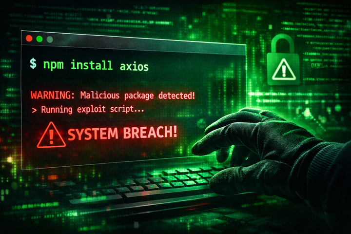 npm install 한 줄이 해킹이 되는 순간 — Axios 공급망 공격의 본질